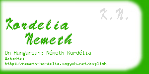 kordelia nemeth business card